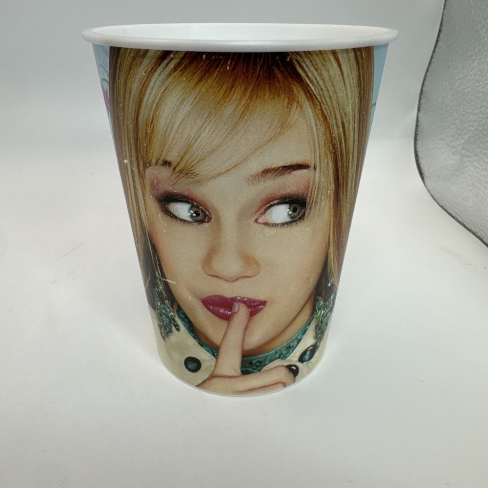 2000s Hannah Montana Plastic Tumbler Cup Disney Channel Miley Cyrus Y2K vtg